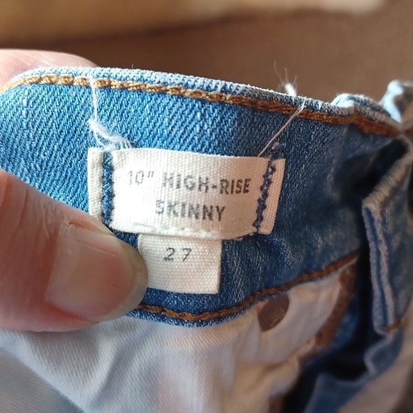 Madewell high rise skinny jeans sz 27 - Picture 10 of 11